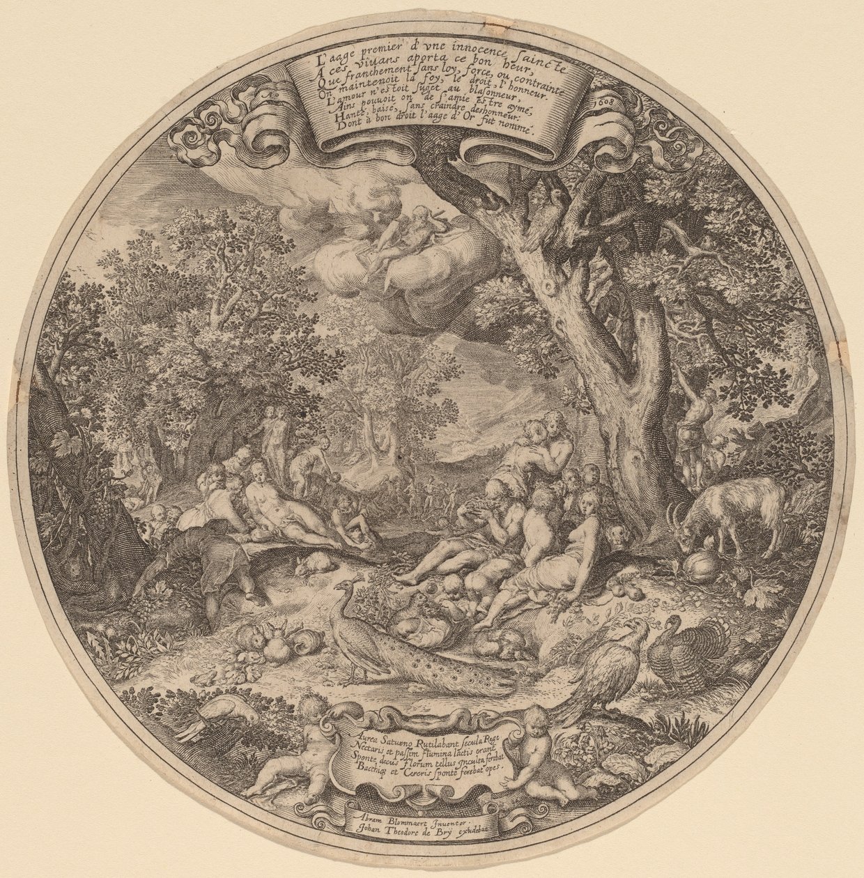 Altın Çağ by Jan Theodor de Bry after Abraham Bloemaert after Nicolaes