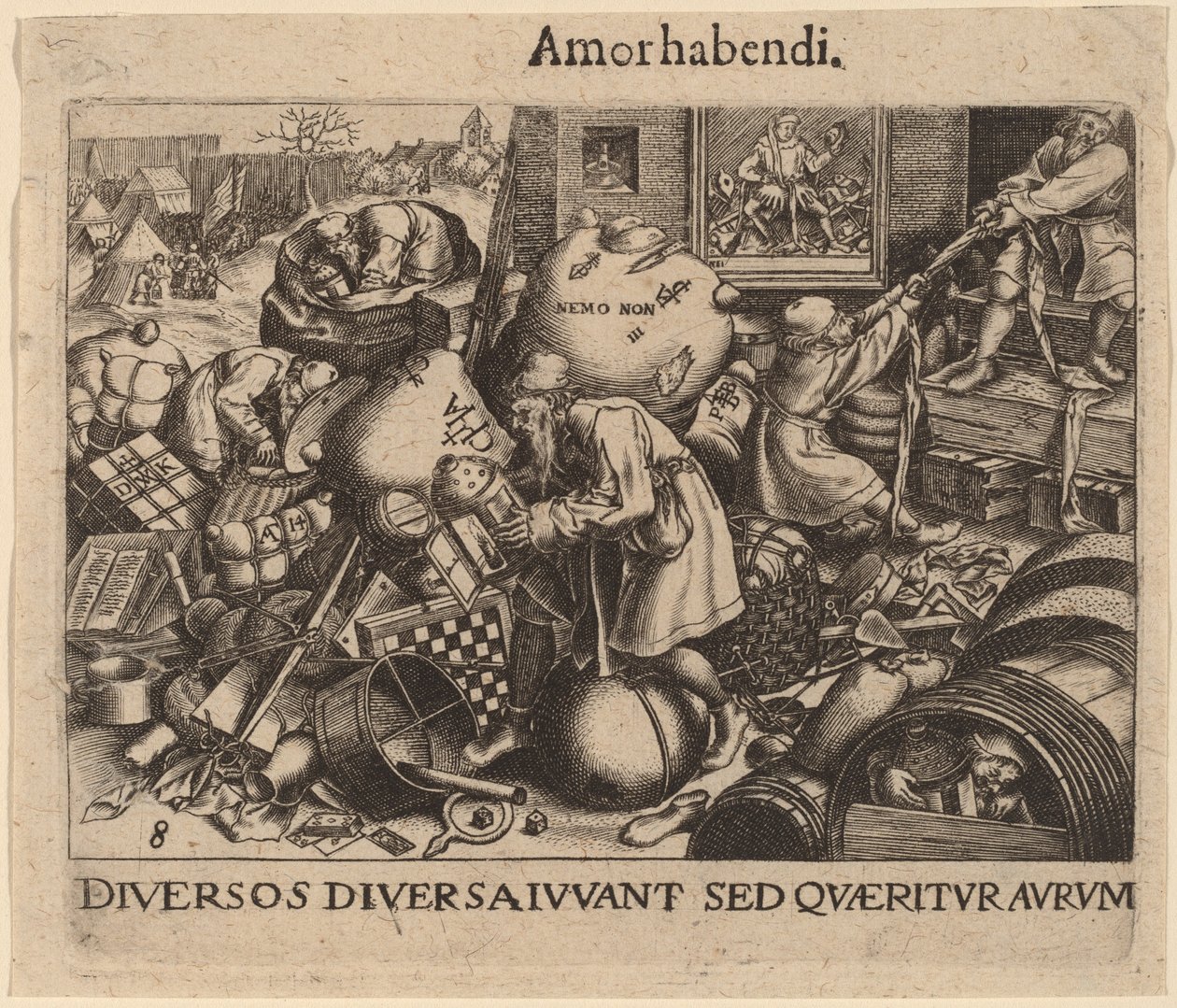 Her adam by Jan Theodor de Bry after Pieter Bruegel the Elder