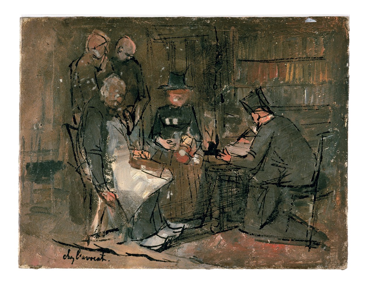 "Avukatlık Bürosu" (çalışma) by Jan Toorop
