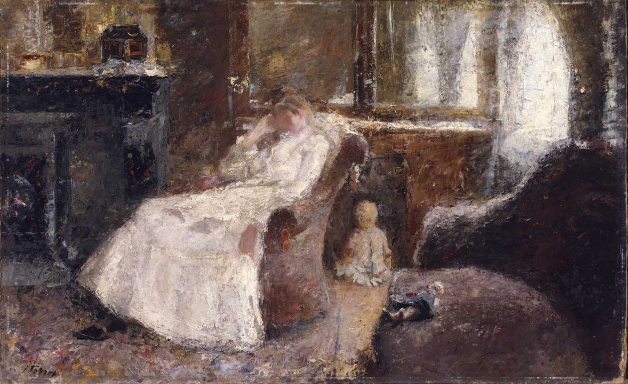 beyazlı kadın by Jan Toorop