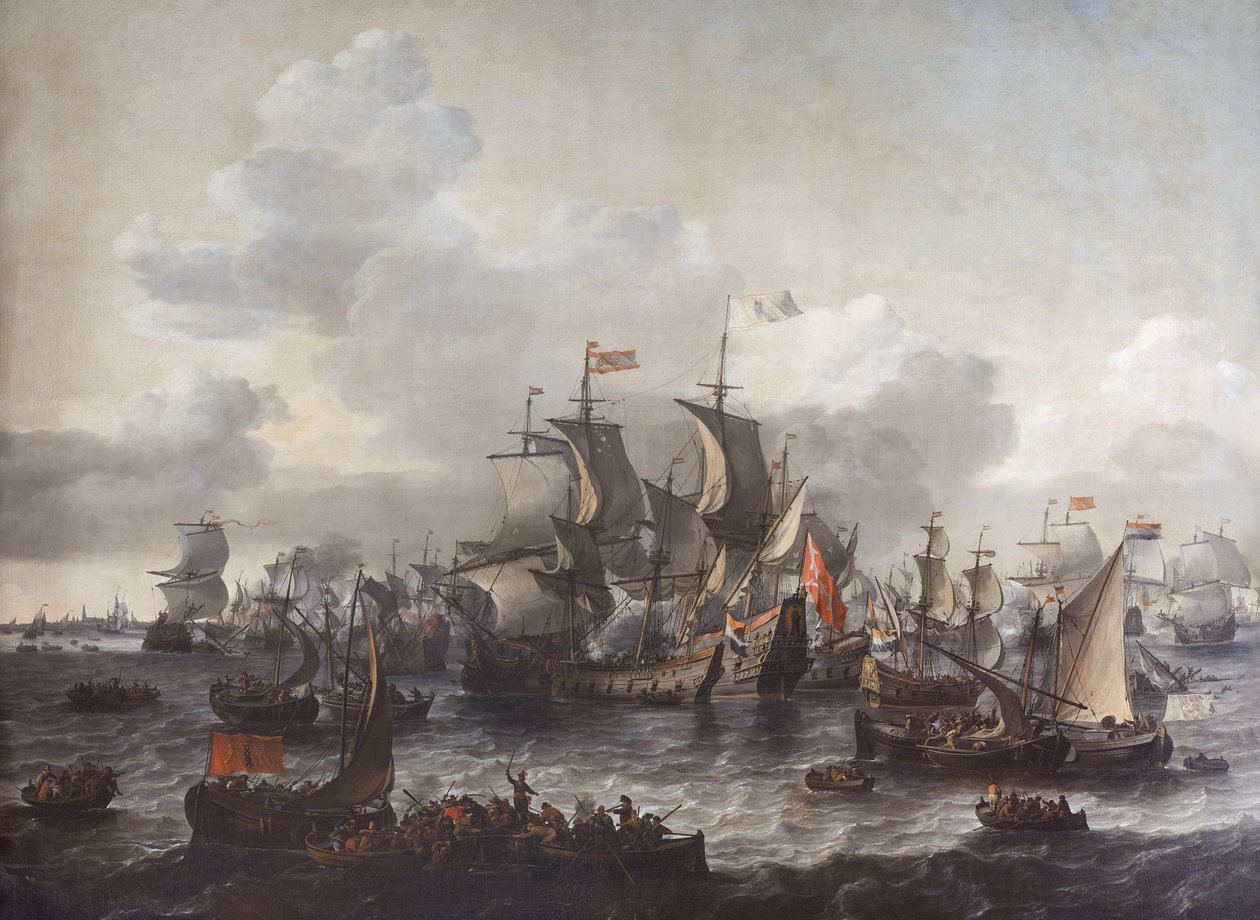 Zuider Zee Savaşı, 1573 by Jan Theunisz. Blanckerhoff