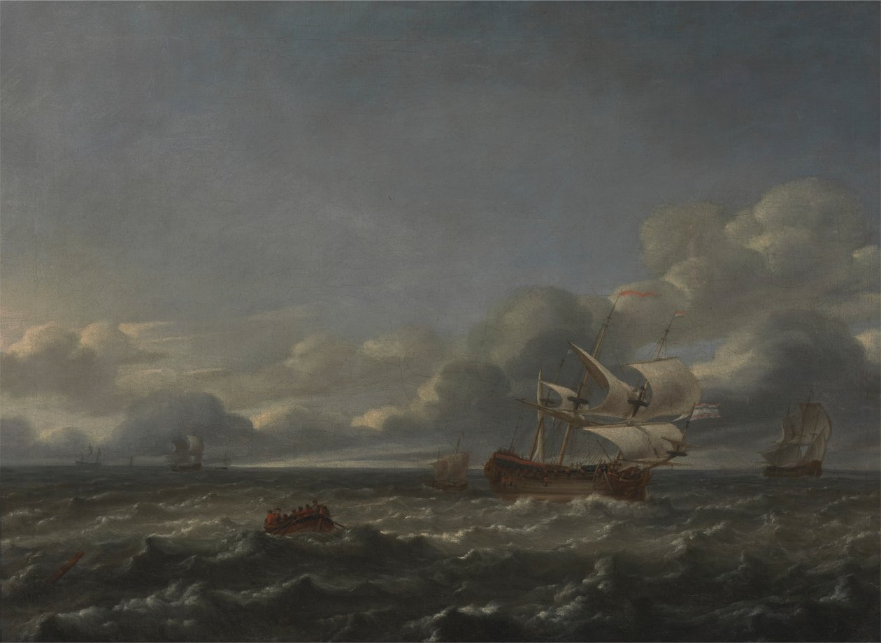 Sert Bir Esintide Savaş Adamları by Jan Theunisz Blankerhoff