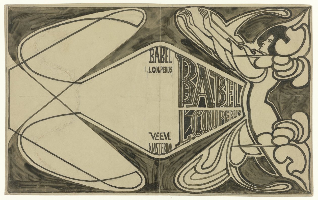 Bant tasarımı: Louis Couperus, Babel, 1901 by Jan Toorop