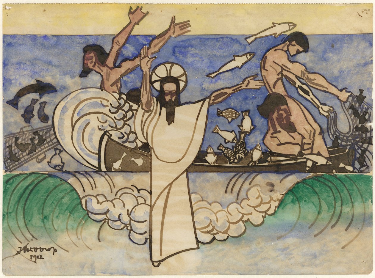 Mucizevi balık avı by Jan Toorop