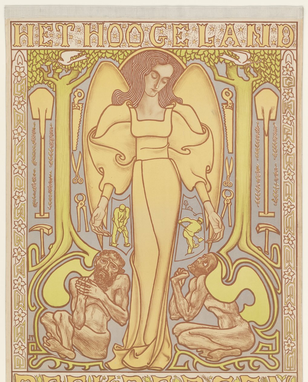 Yüksek Ülke. Beekbergen (nesne üzerindeki başlık) by Jan Toorop