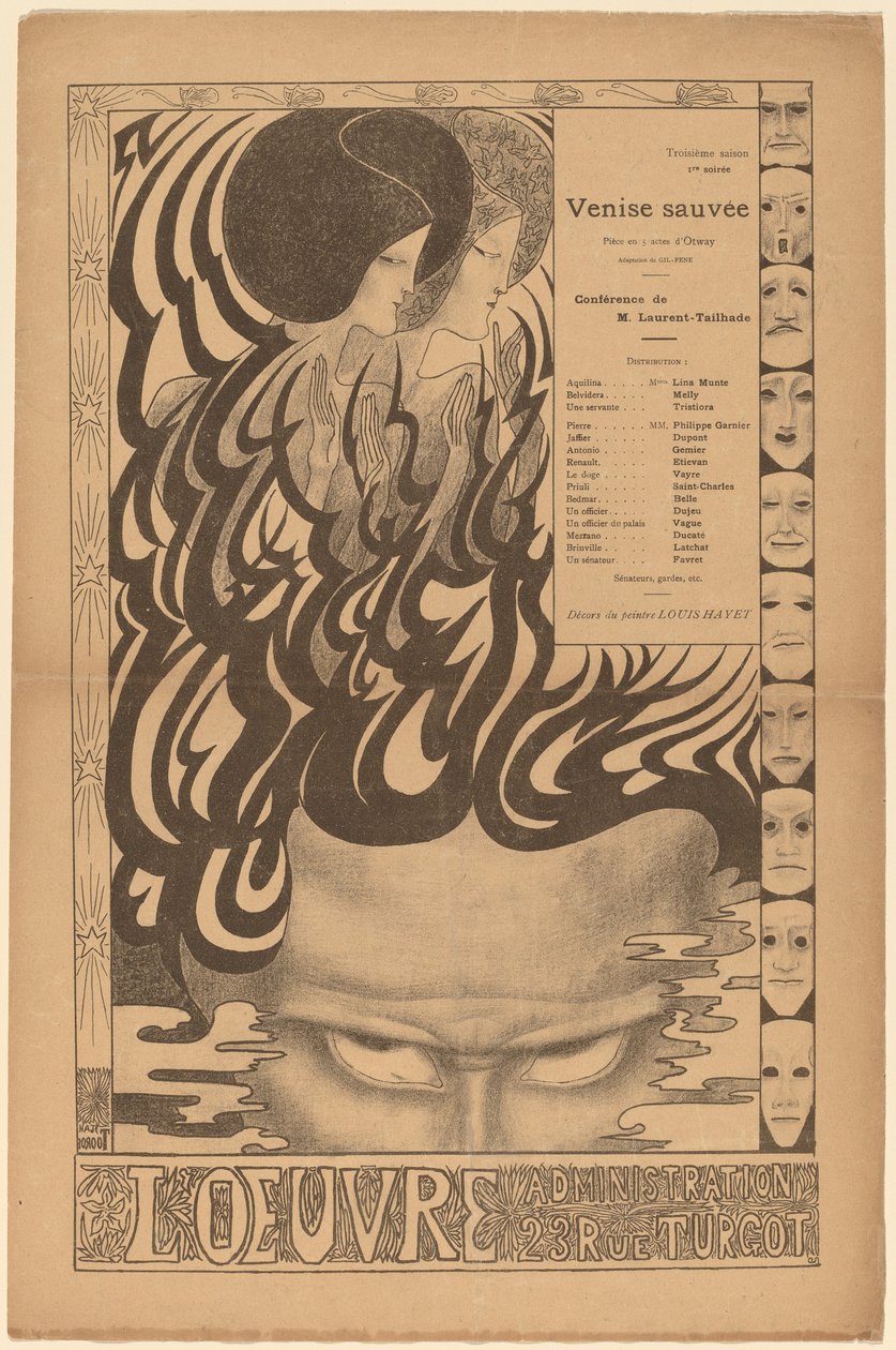 Venedik Kaydedildi (Venedik Korundu) by Jan Toorop