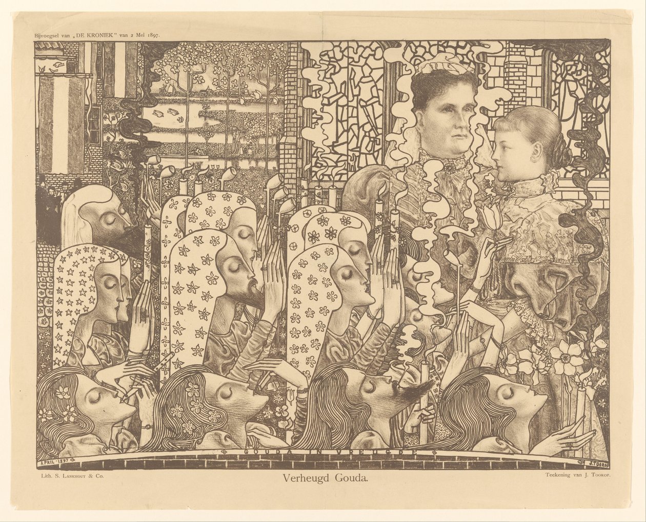 Memnun Gouda (nesne üzerindeki orijinal başlık) by Jan Toorop