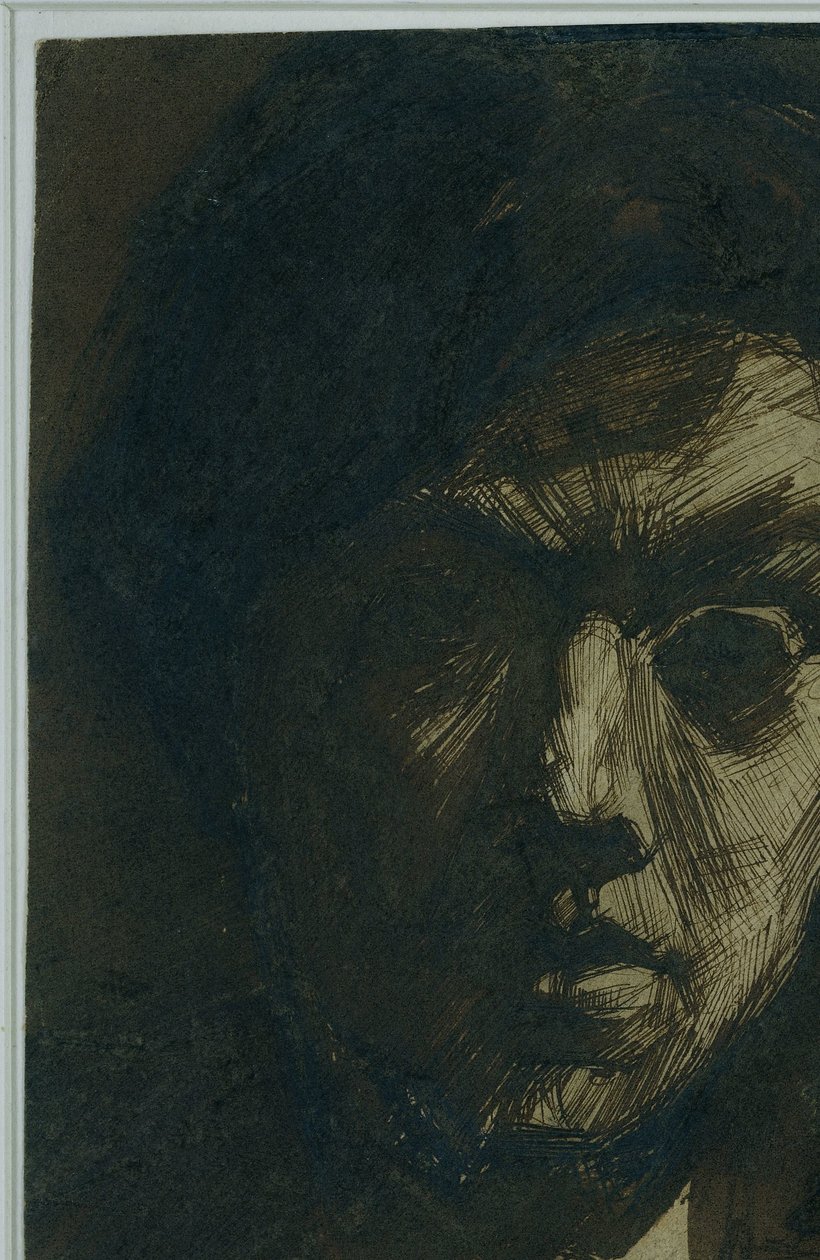 Ressam Jan Toorop'un otoportresi by Jan Toorop