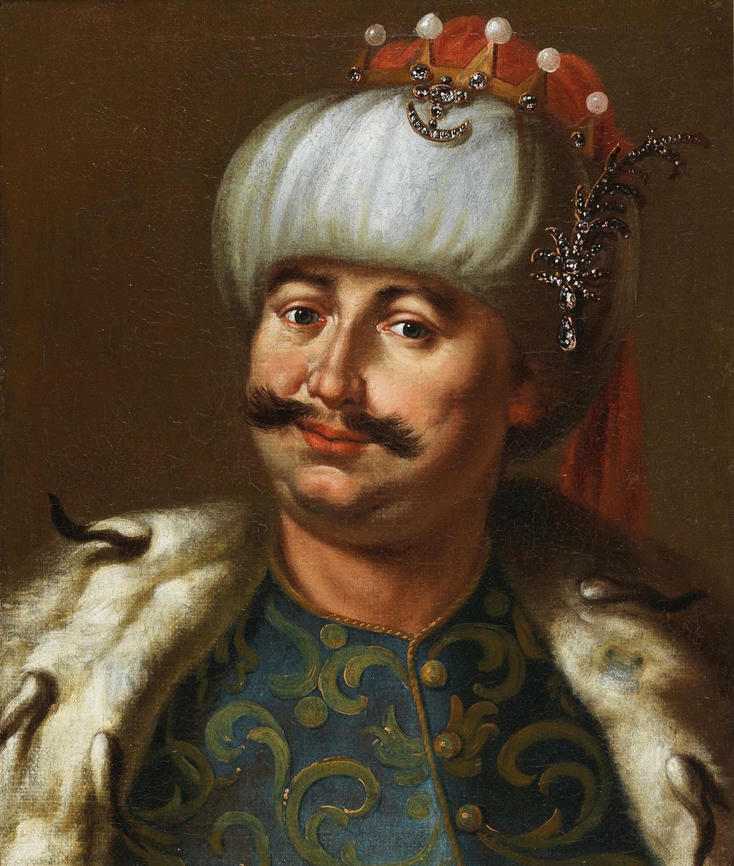 Polonya Kralı III. John Sobieski, Osmanlı padişahı gibi giyinmiş. by Jan Tricius