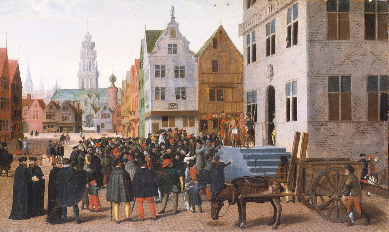 Ecce Homo (ahşap üzerine yağlı boya) by Jan Van Wechelen