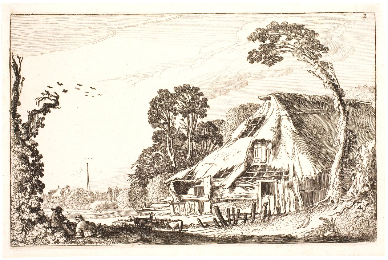 Harap bir ahır ile manzara by Jan Van de Velde