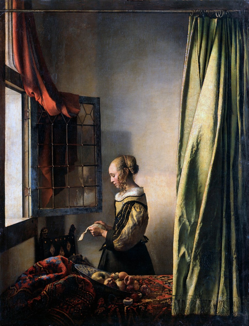 Açık Pencerenin Yanında Mektup Okuyan Kız, 1659 dolayları by Jan Vermeer van Delft