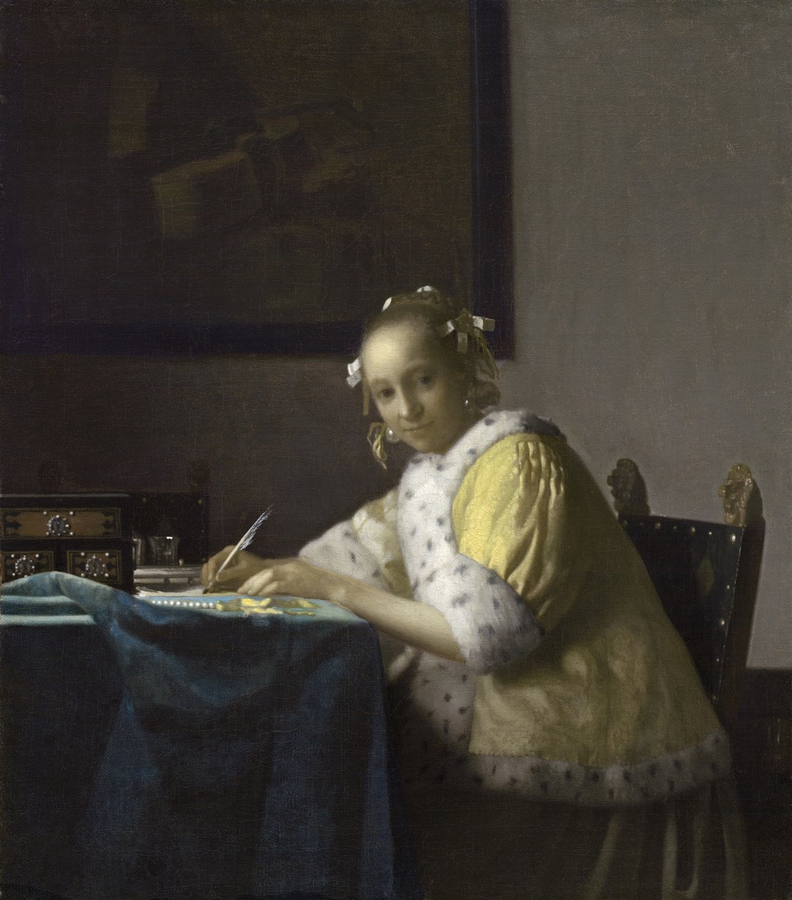 Mektup Yazan Bir Hanımefendi, 1665-1670 by Jan Vermeer van Delft