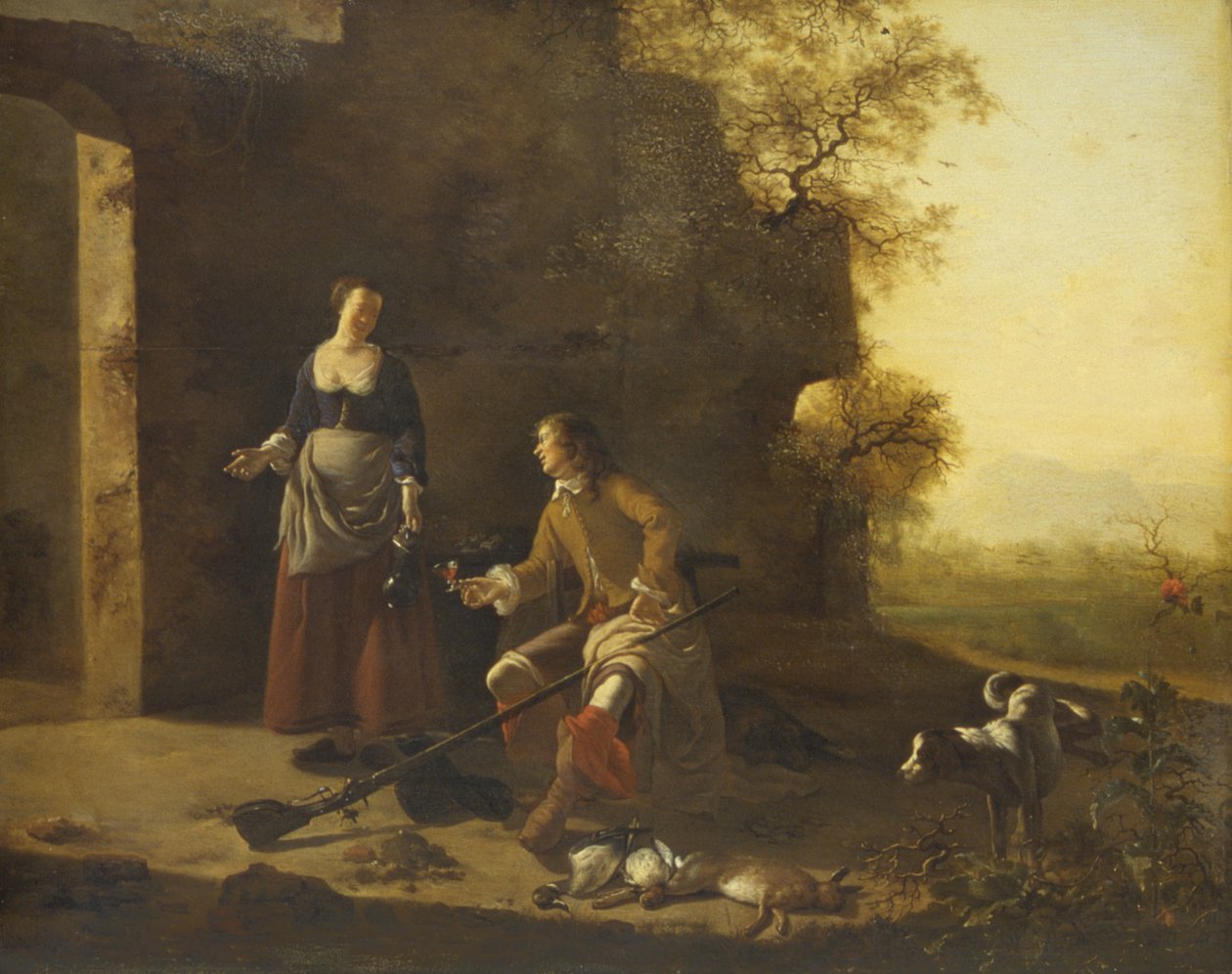 Avcılar Dinlenme by Jan Vermeer van Haarlem