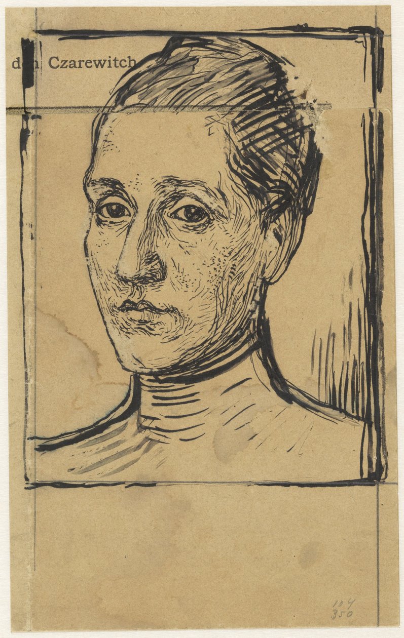 Anna Dorothea Veth-Dirks'in Portresi by Jan Veth