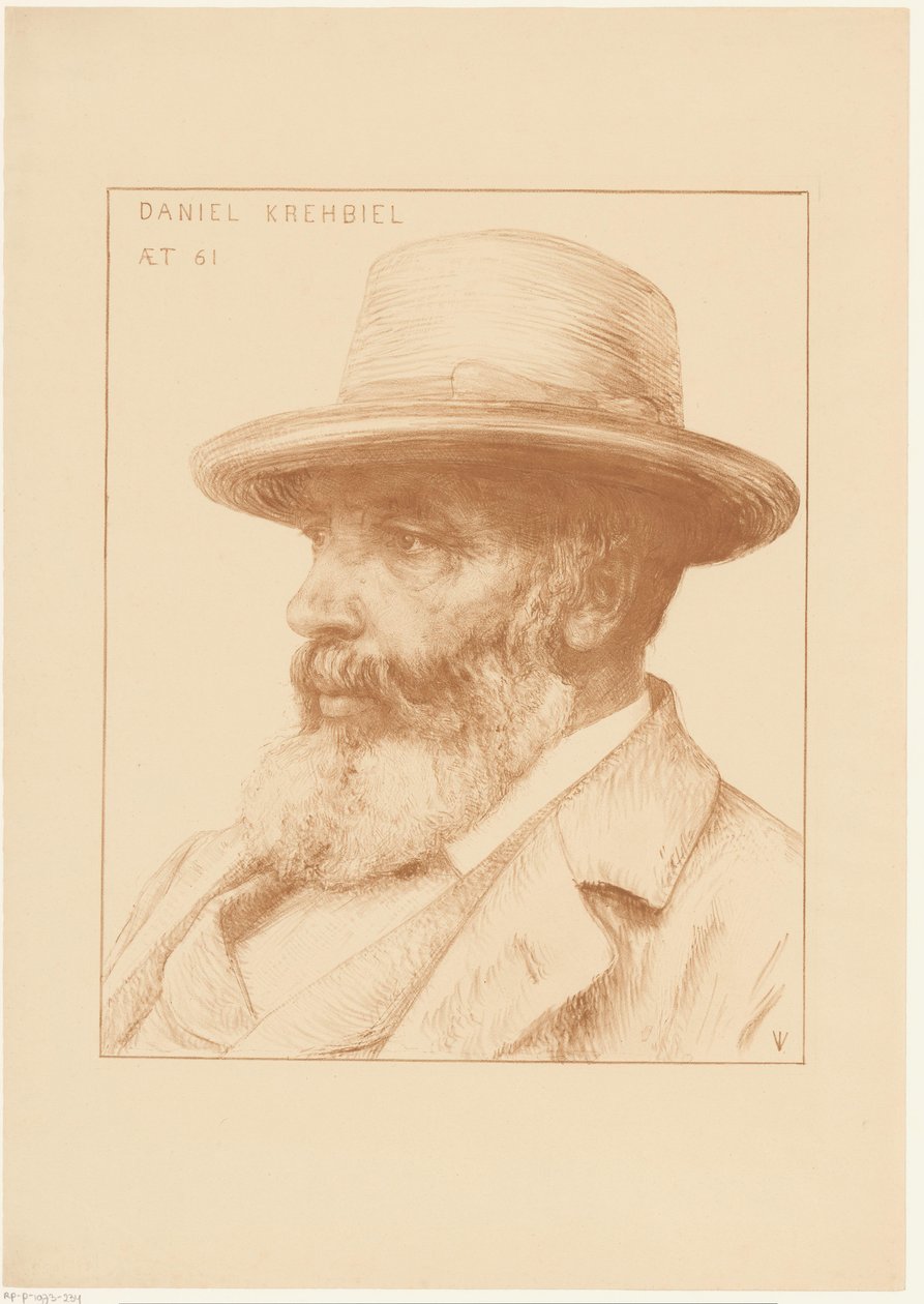 Daniel Krehbiel'in Portresi by Jan Veth