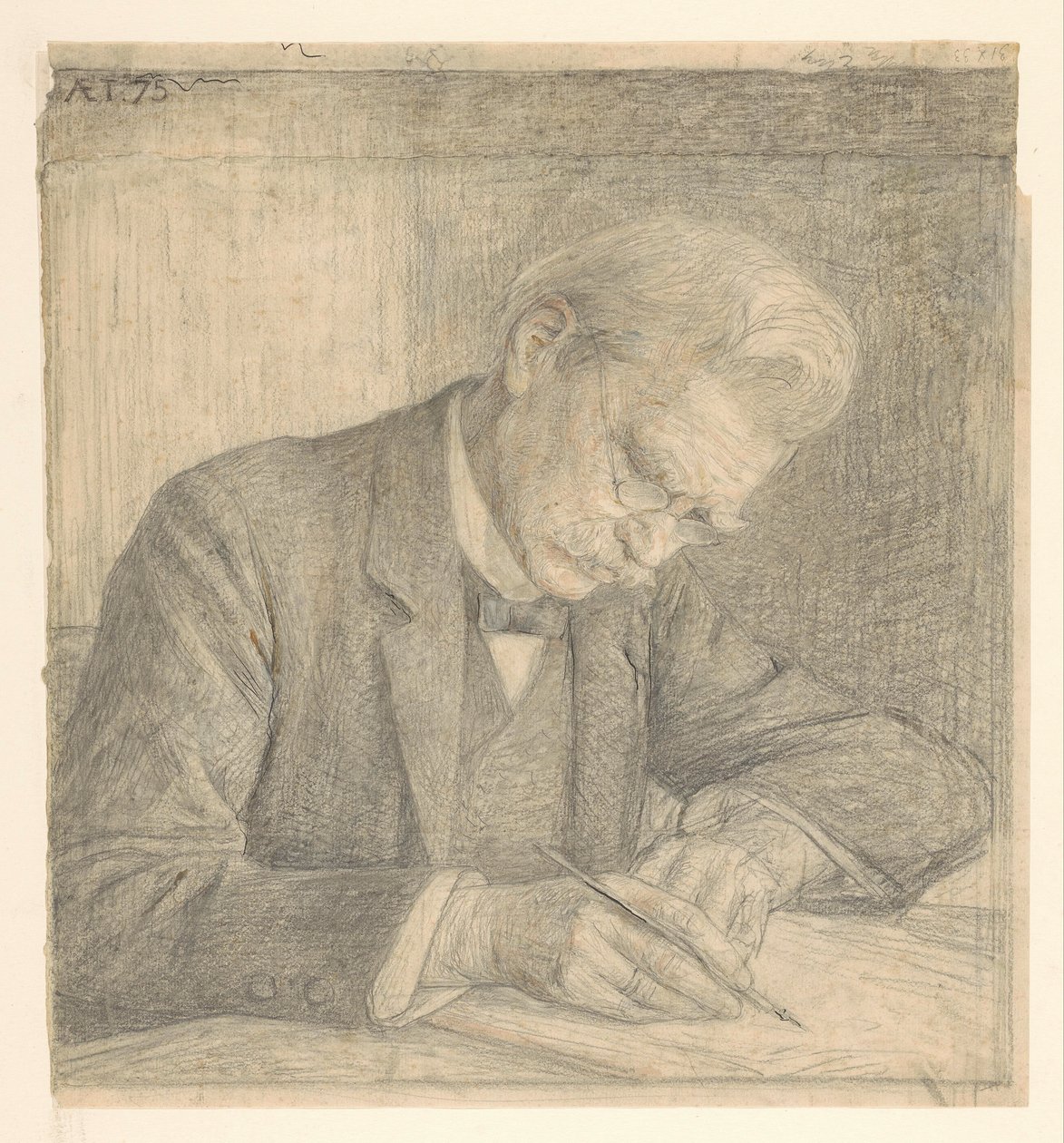 J. van der Vegt'in portresi, yazı by Jan Veth
