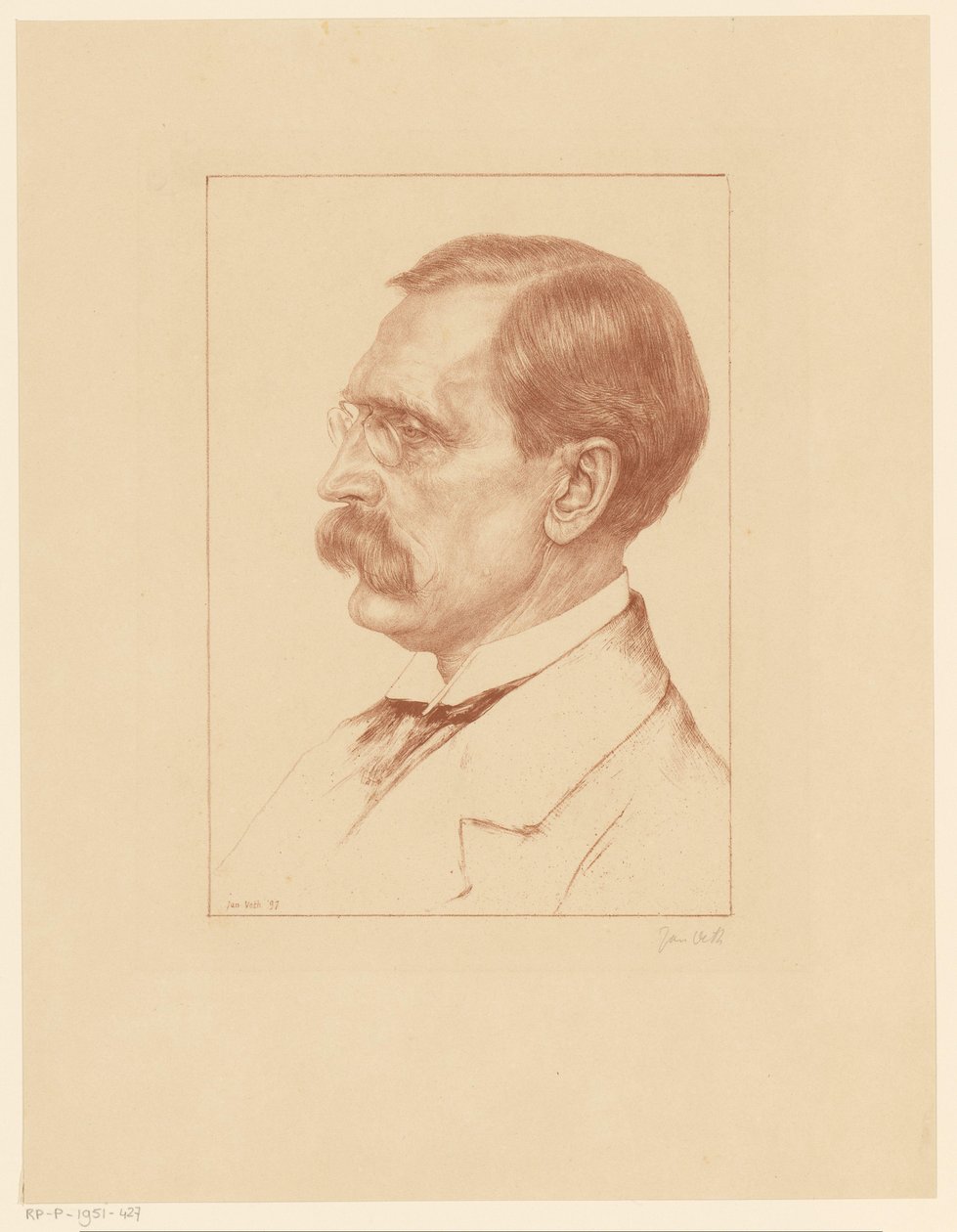 Wilhelm von Bode'nin Portresi De Kroniek'in Portreleri (seri başlığı) by Jan Veth
