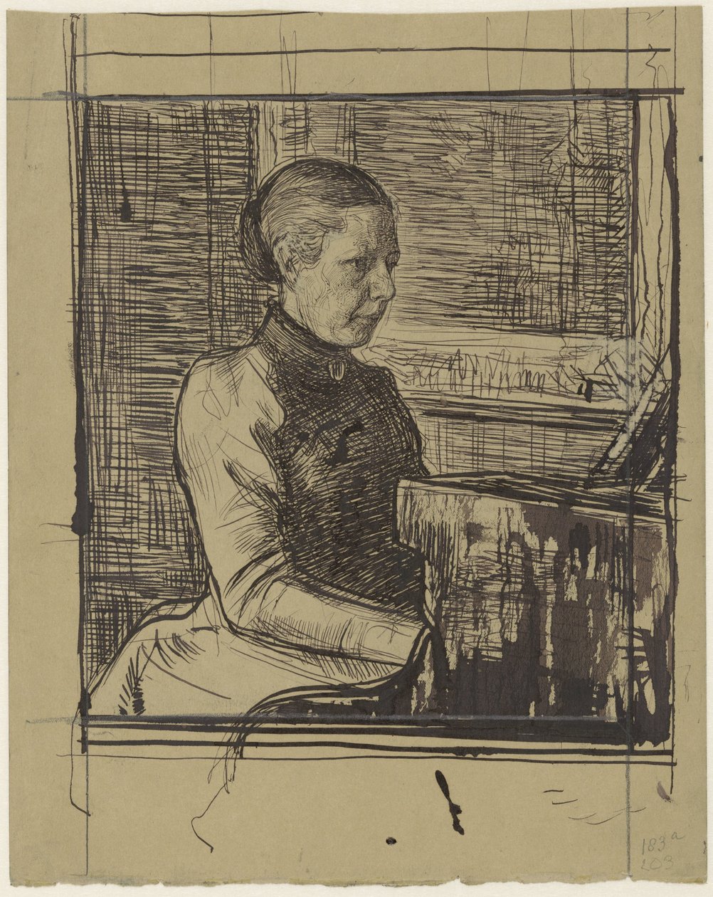 Bayan Van Marken-Matthes'in Portresi by Jan Veth