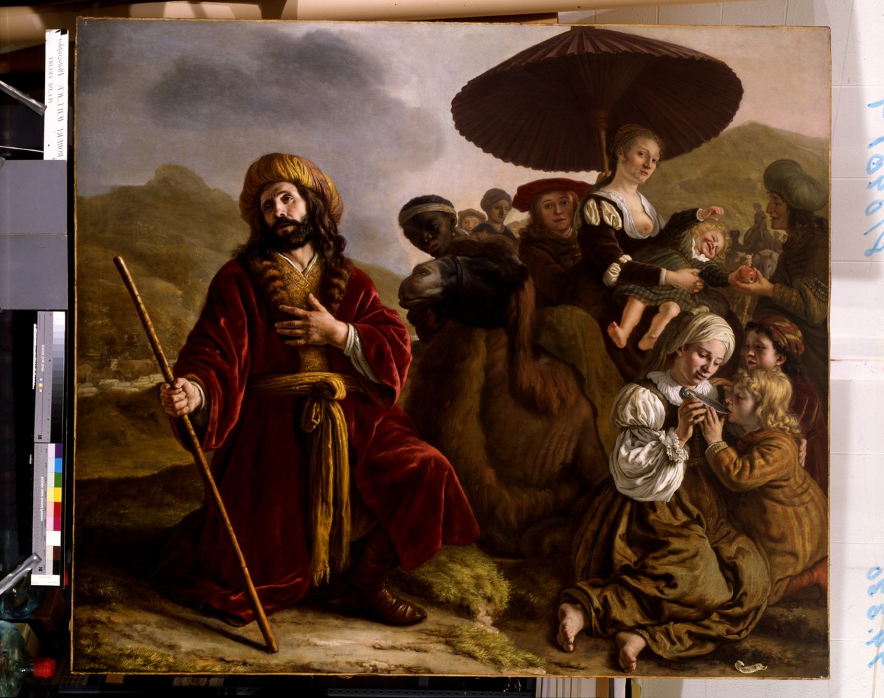 Yakup Esav'ın Bağışlanmasını Arıyor (tuval üzerine yağlıboya) by Jan Victors