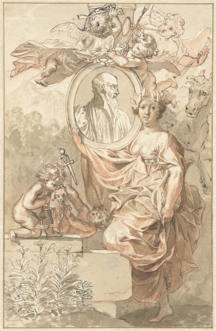 Sannisarius'un Arcadia başlık sayfası için tasarım by Jan Wandelaar