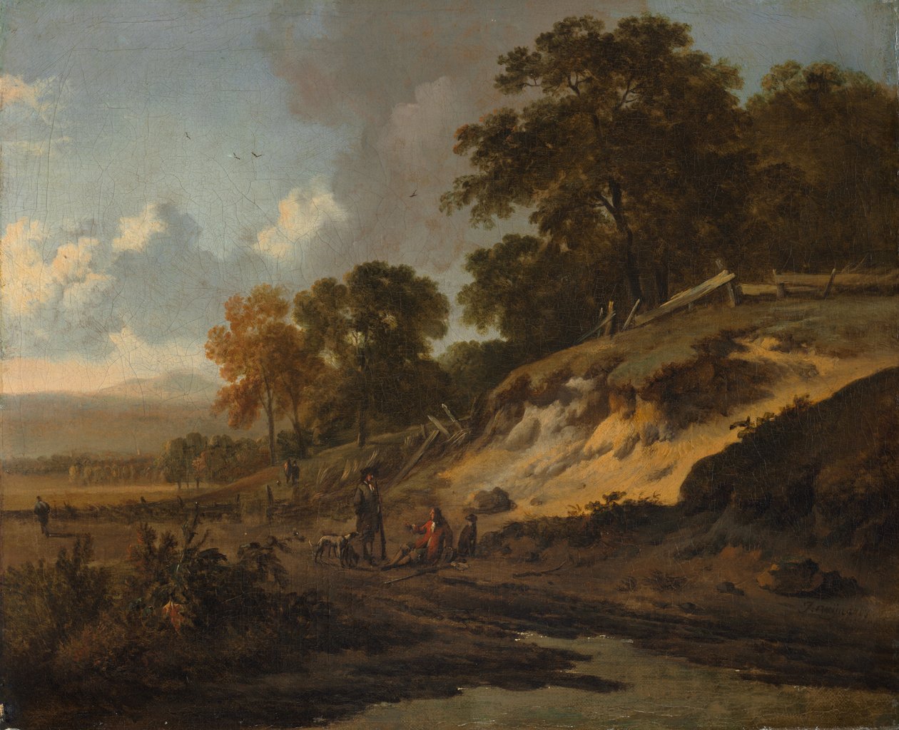 Avcılarla Peyzaj, c. 1660-1680. by Jan Wijnants