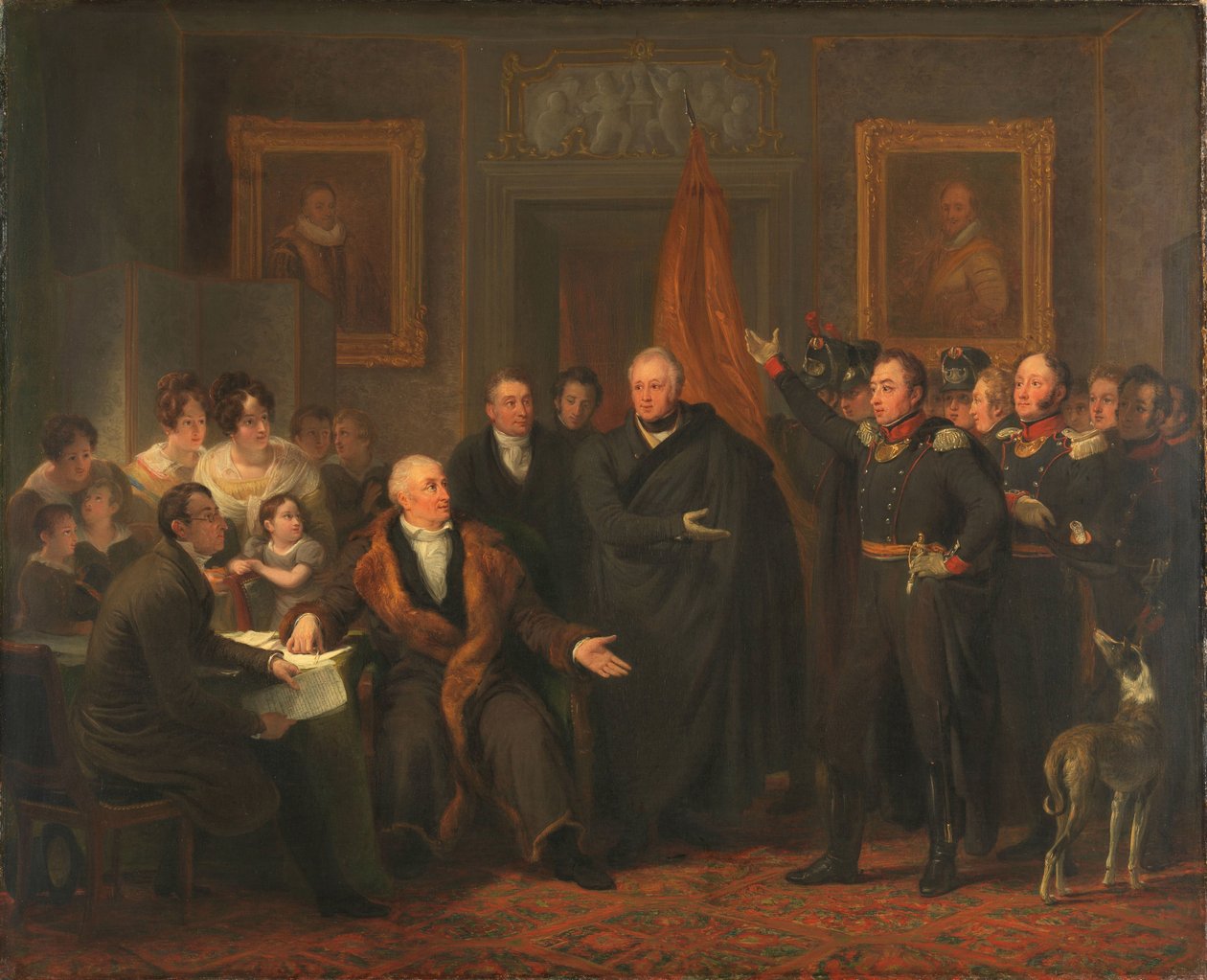 Üçlü Yönetim, Orange Prensi Adına İktidarı Üstleniyor, 21 Kasım 1813 by Jan Willem Pieneman