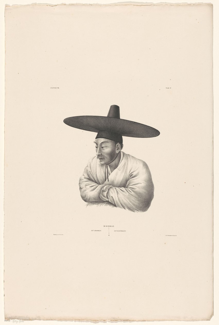 Koreli bir tüccarın portresi Koorai / Bir tüccar / Ein Kaufmann (nesne üzerindeki başlık) by Jan Willem Vlaanderen