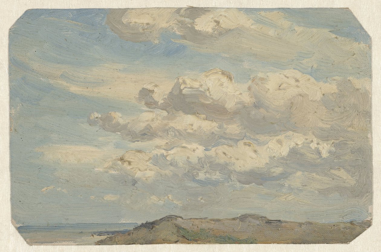 Solda deniz olan kum tepesi by Jan Willem van Borselen