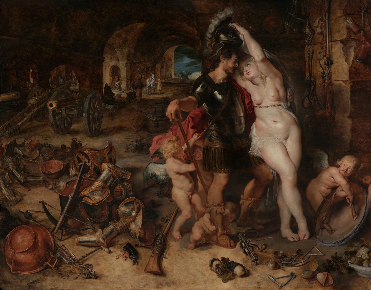 Savaştan Dönüş: Mars Venüs Tarafından Silahsızlandırıldı, c.1610-2 by Jan and Rubens, P.P. Brueghel