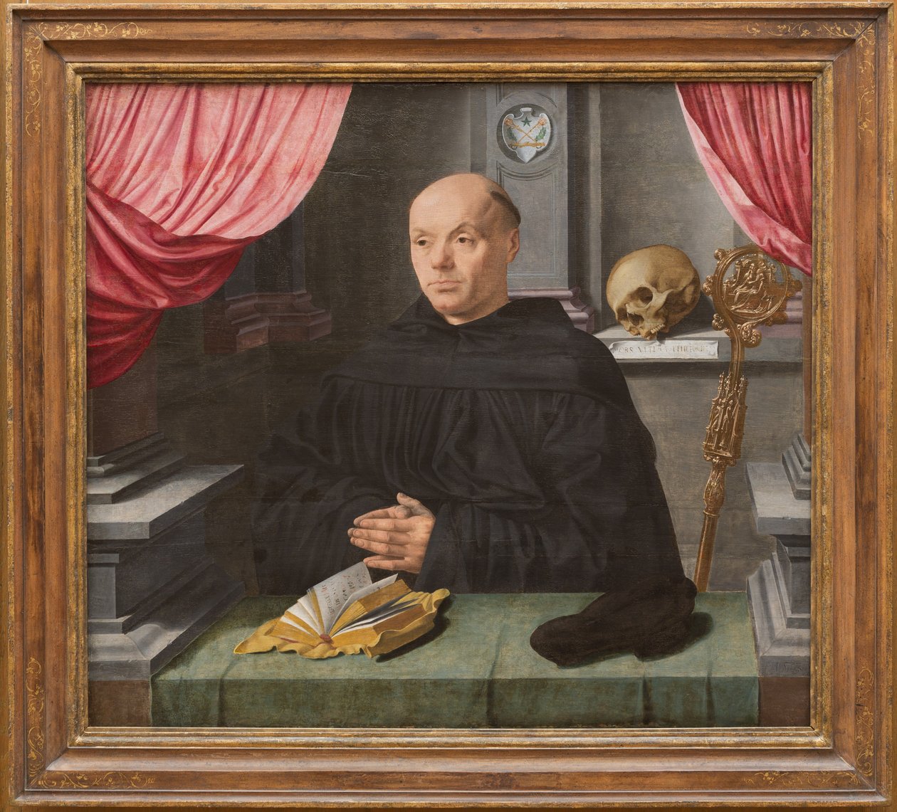 Abbot Johann Ingenray, 1535 (meşe panel üzerinde yağ) by Jan Gossaert