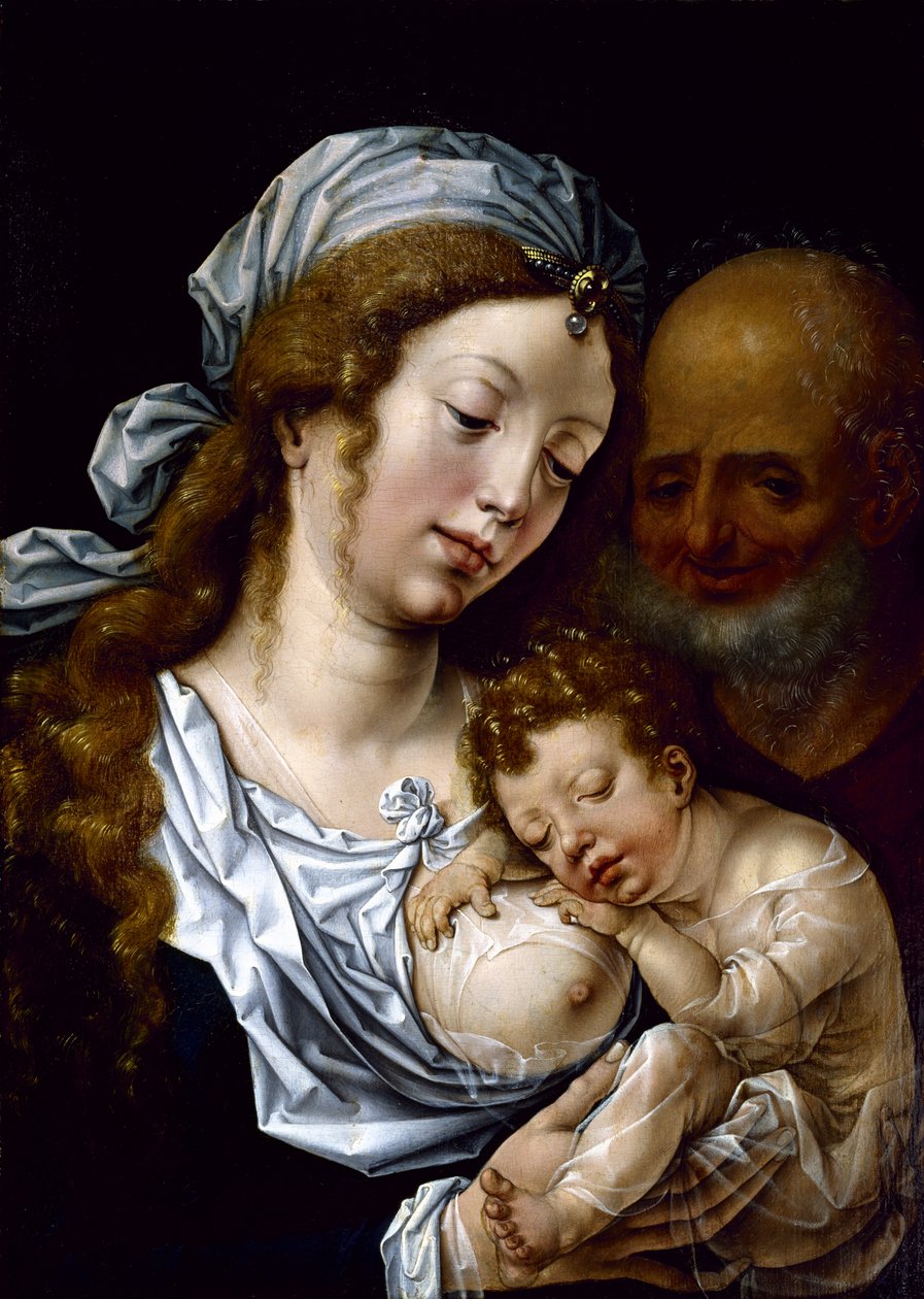 Kutsal Aile, 16. yüzyılın başlarında by Jan Gossaert