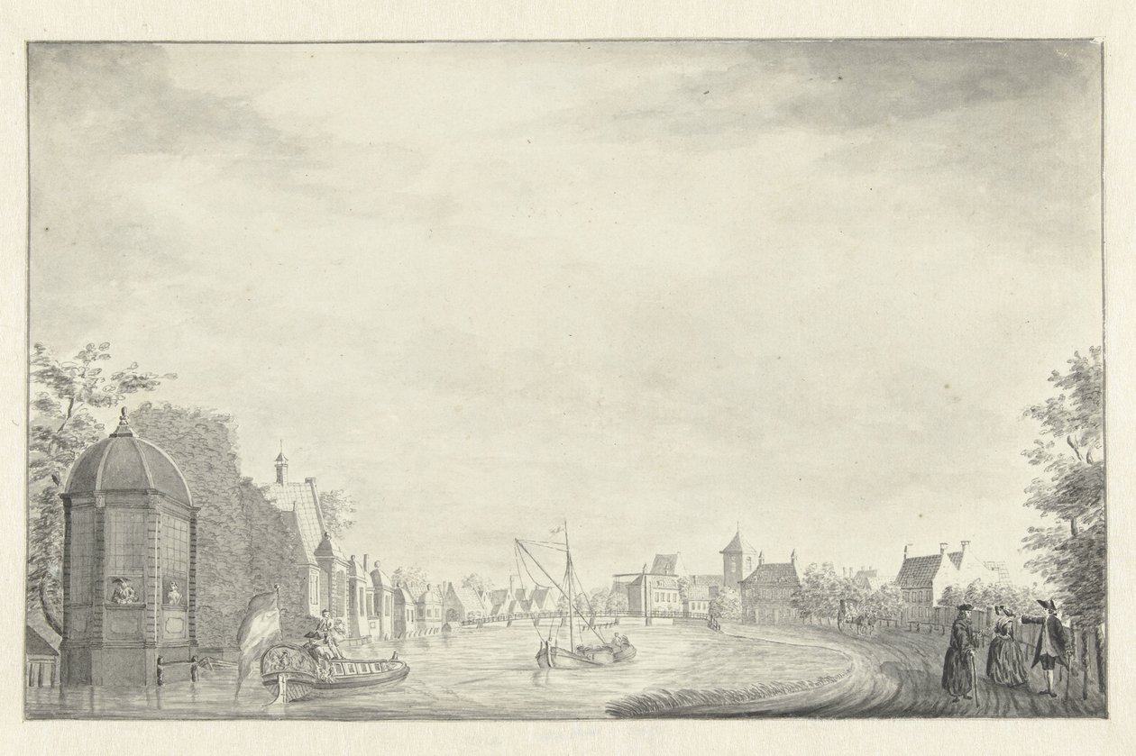 Amstel üzerinde Ouderkerk by Jan de Beijer (possibly)