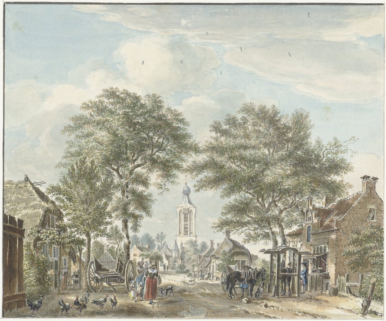 Scherpenzeel'in görünümü by Jan de Beijer