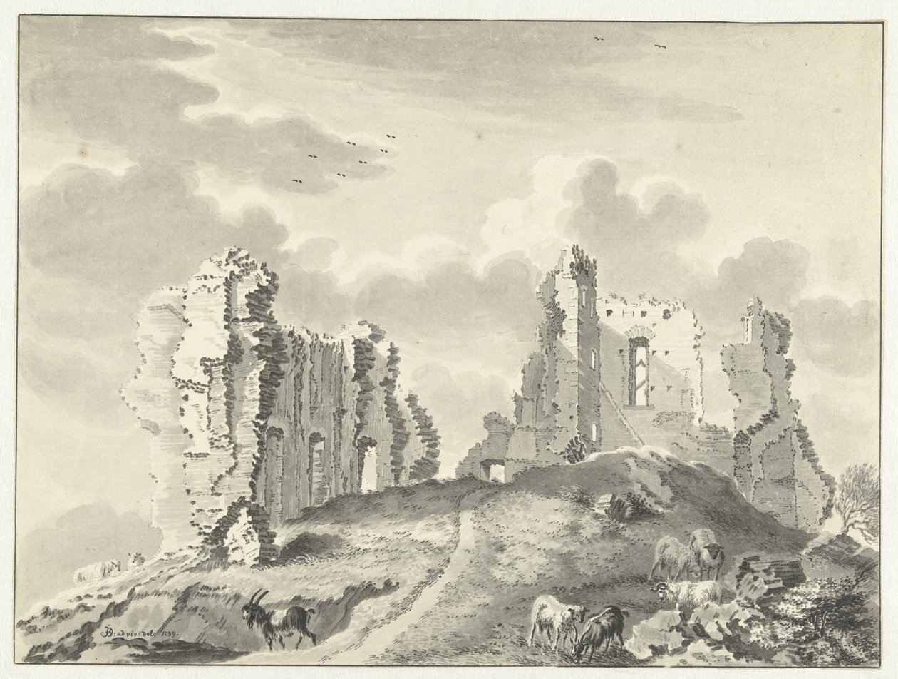 Kranendonk kalesinin kalıntıları by Jan de Beijer