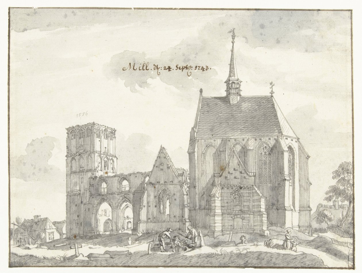 Mill'deki kilisenin kalıntıları by Jan de Beijer