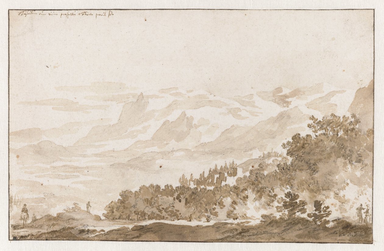 Tusculum (Frascati) Zuidwesten'den by Jan de Bisschop