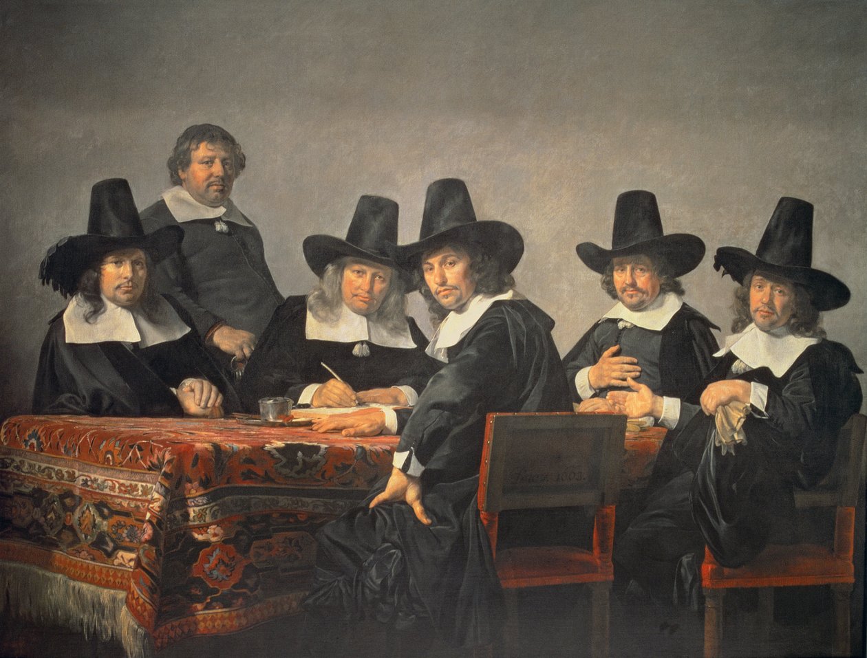 131-0635449 Haarlem Yetimhanesinin Yöneticileri by Jan de Bray