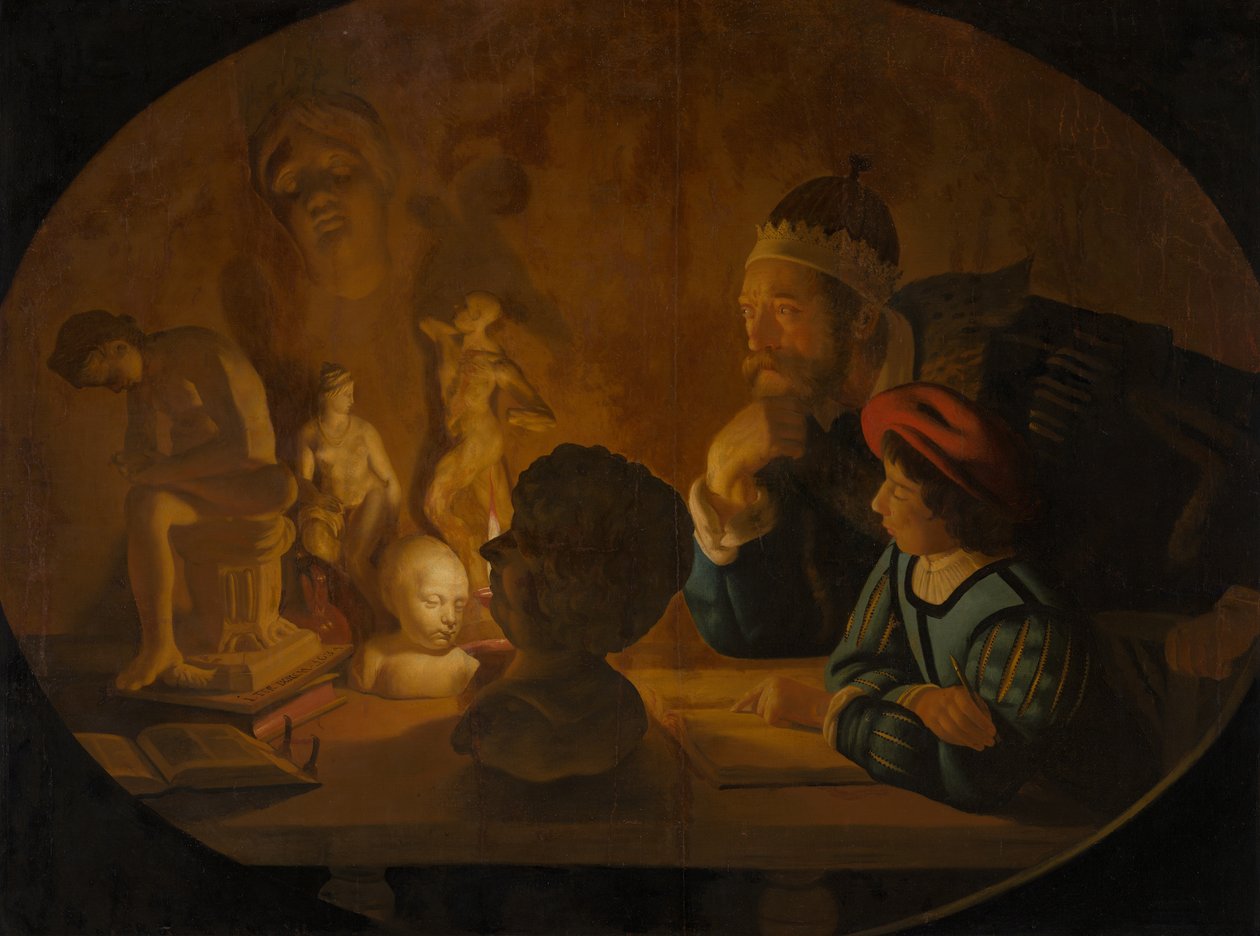 Çizim Dersi, 1634 by Jan ter Borch or Terborch