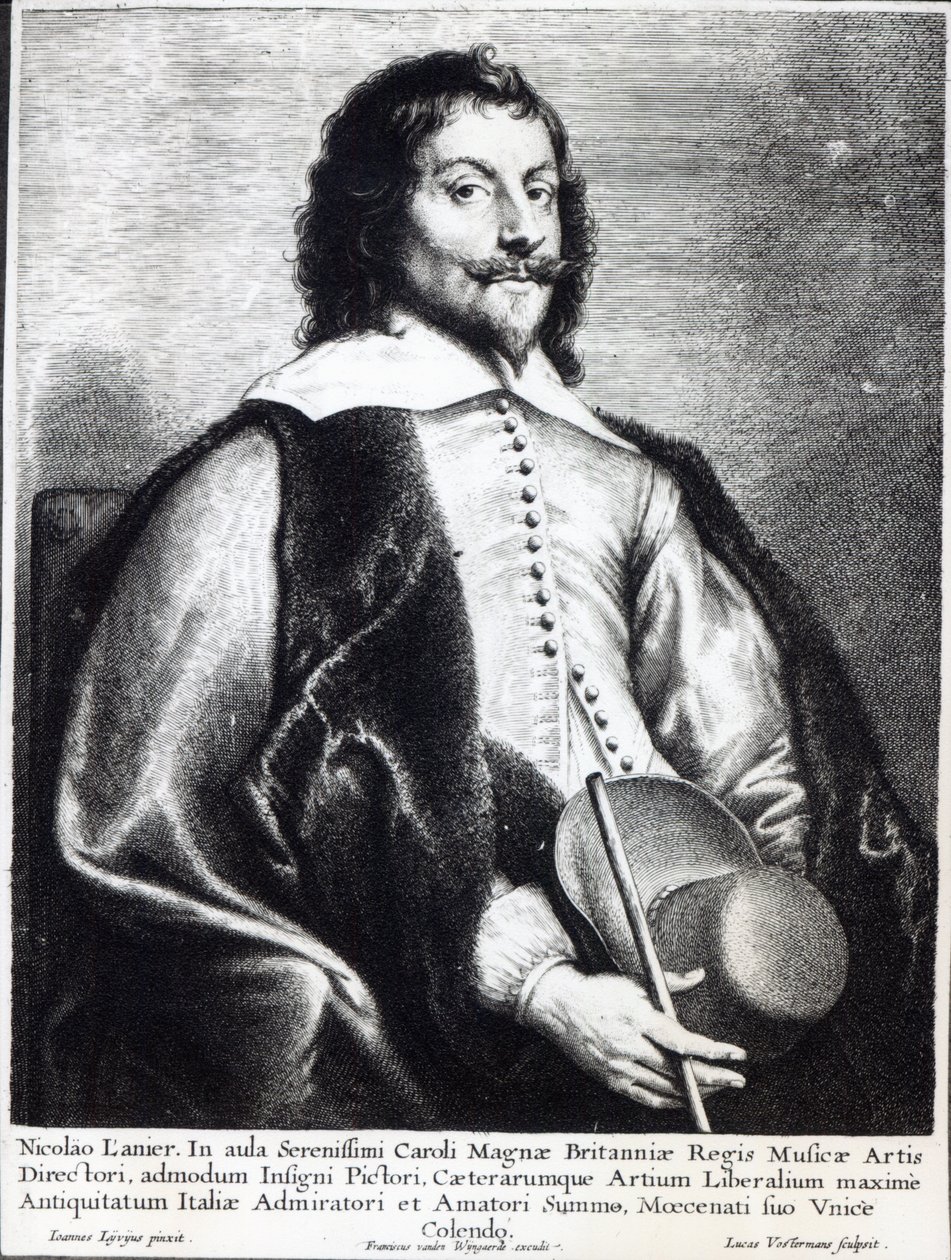 Nicholas Lanier, Lucas Vostermans tarafından oyulmuş (gravür) by Jan the Elder (after) Lievens