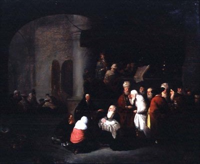 Tapınaktaki Sunum by Jan the Elder (manner of) Lievens