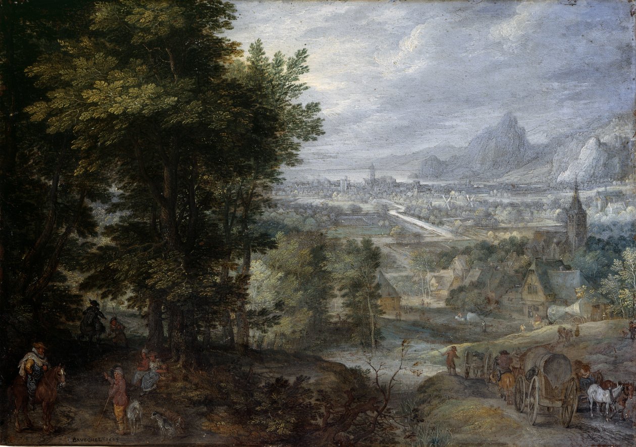 Ormanlık Bir Manzara by Jan the Elder Brueghel