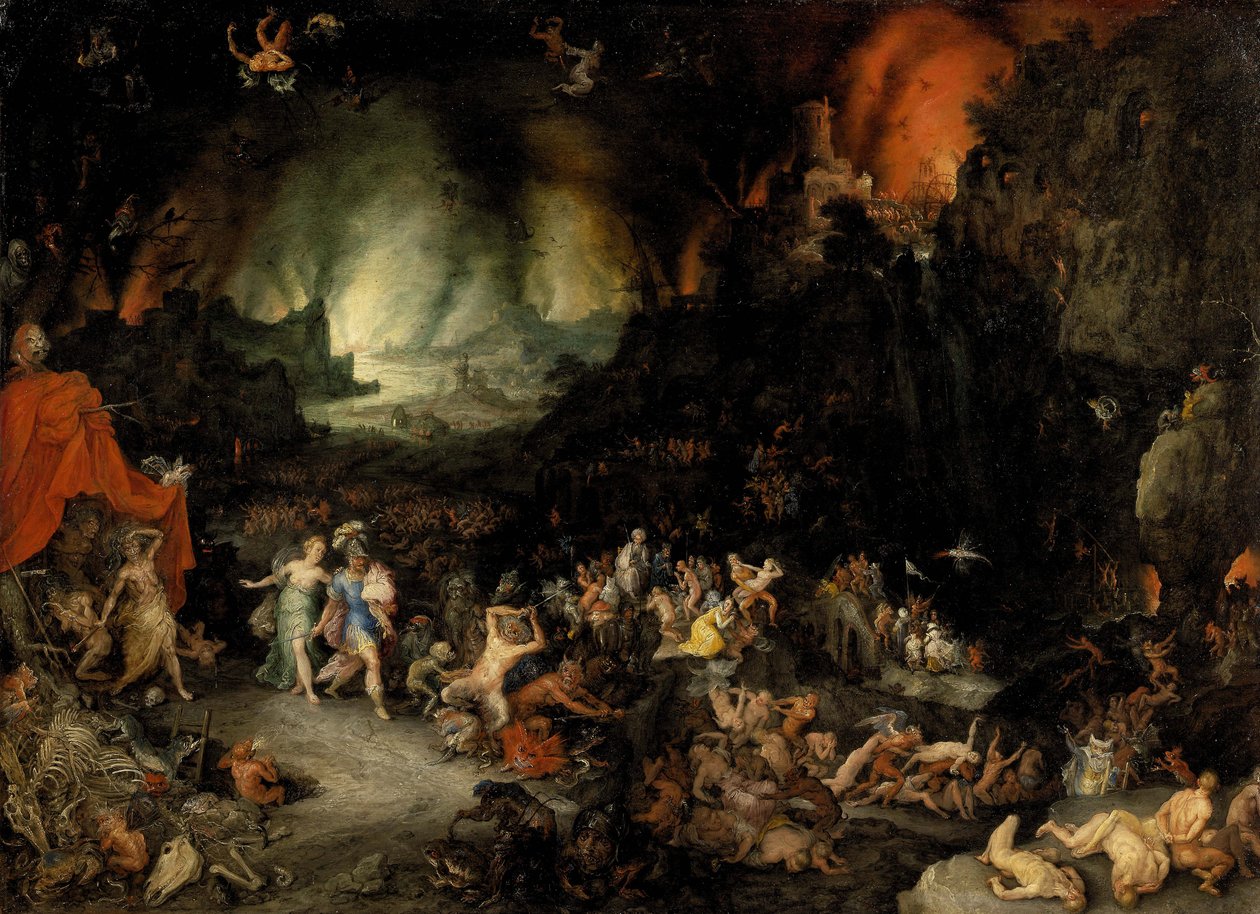 Yeraltı Dünyasında Aeneas - Yaşlı Peinture de Jan Brueghel by Jan the Elder Brueghel