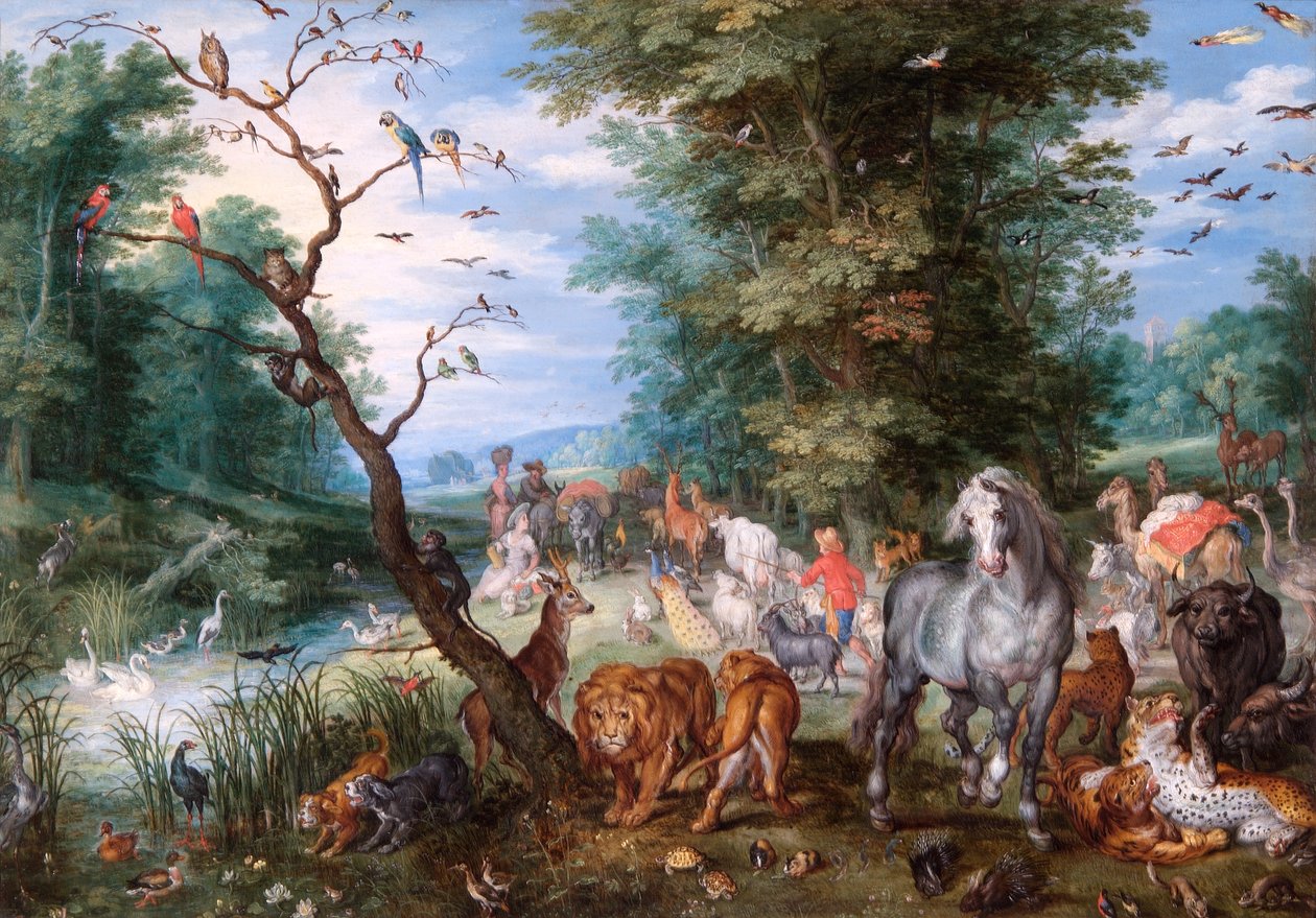 Ark'a girmek by Jan the Elder Brueghel