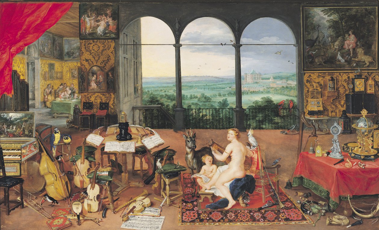 İşitme, 1617 by Jan the Elder Brueghel
