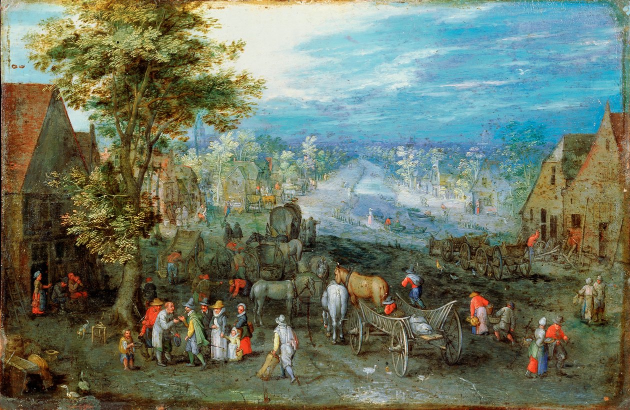 Manzara, 16. yüzyılın sonu veya 17. yüzyılın başı by Jan the Elder Brueghel
