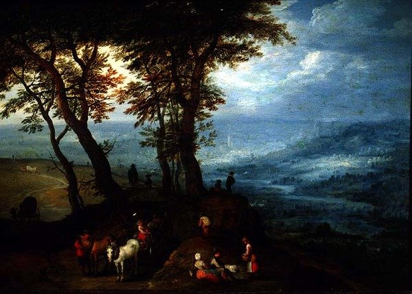 Pazar Yolunda by Jan the Elder Brueghel