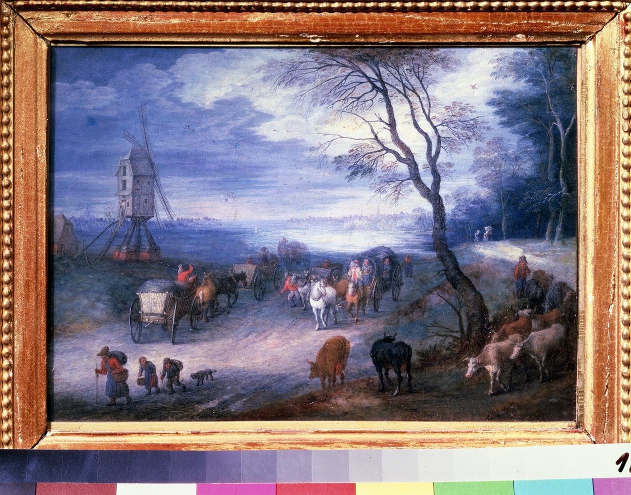 ""Paysage au moulin"" (Bir yel değirmeni ile manzara) De Velours (l