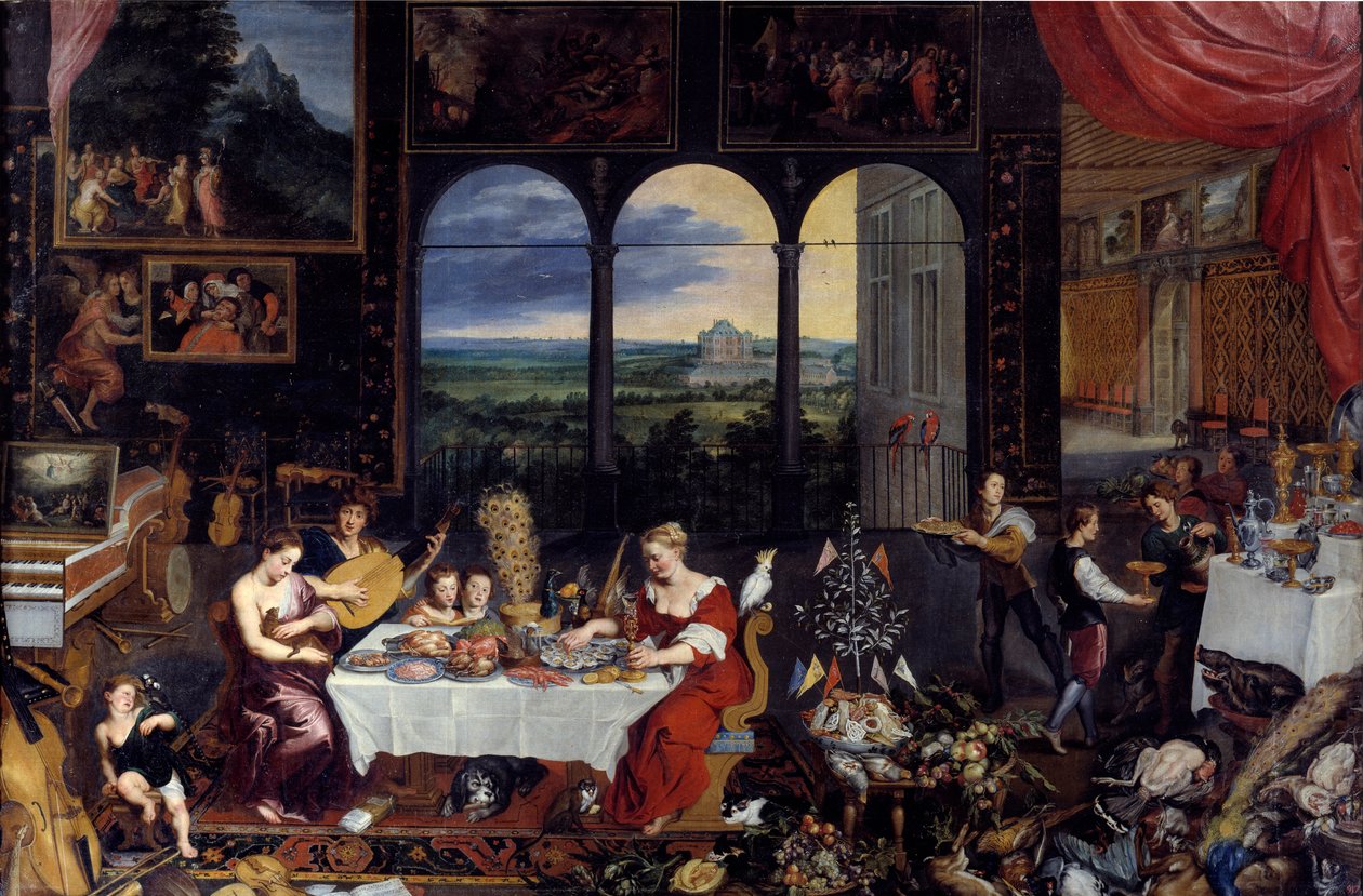 Tat, İşitme ve Dokunma, 1618 by Jan the Elder Brueghel