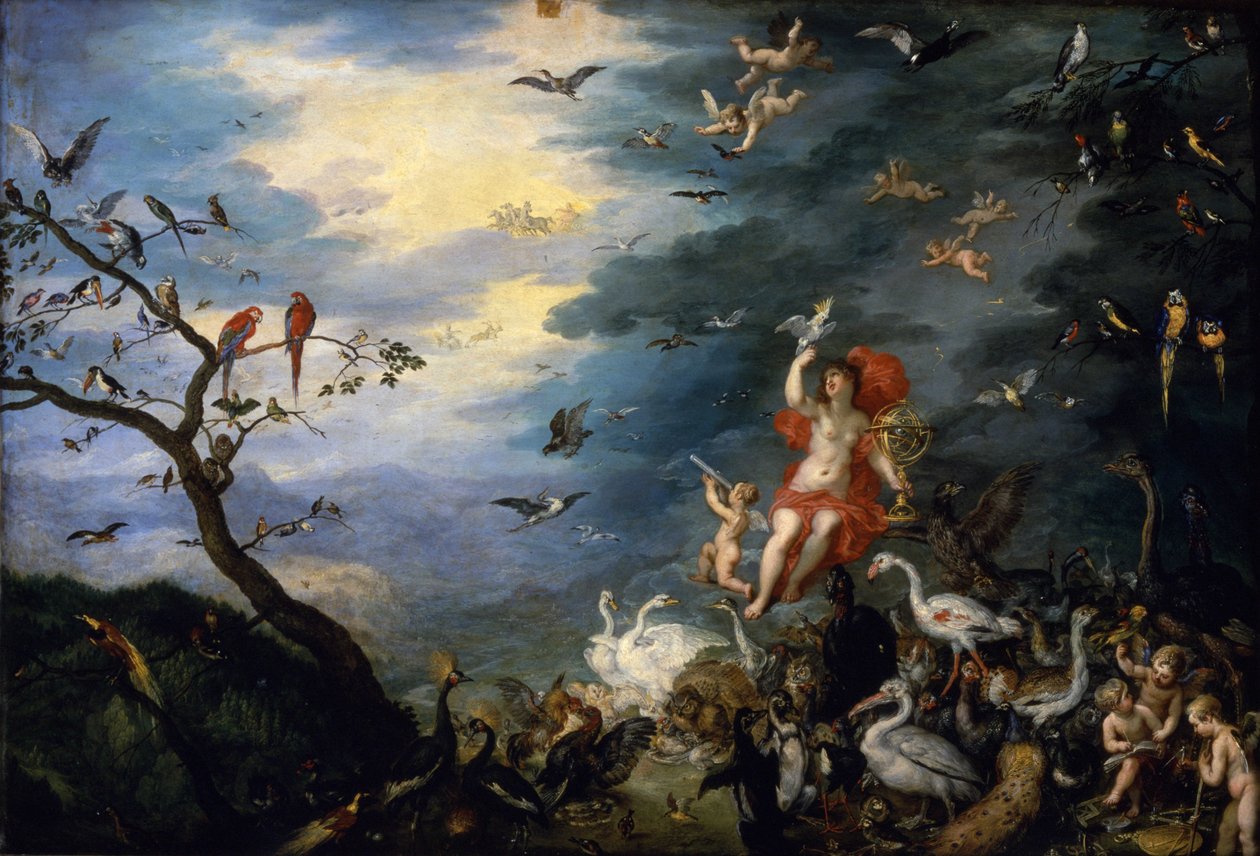 Hava Alegorisi, "Elementlerin Alegorisi" konulu bir diziden, 1621 by Jan the Elder Brueghel
